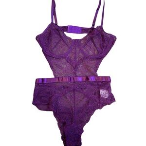 Moxy Purple Lace Lingerie